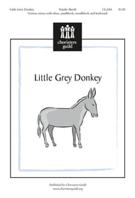 Little Grey Donkey Unison/Two-Part choral sheet music cover Thumbnail